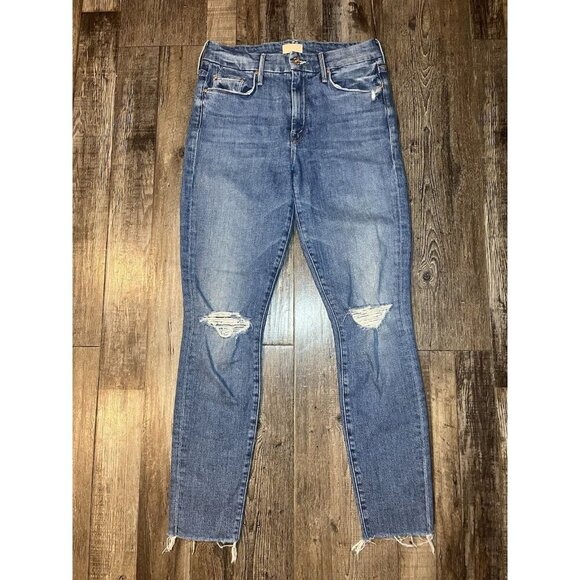Mother The Looker Ankle Fray in Not Cut & Pasted Size 27 - Picture 3 of 11